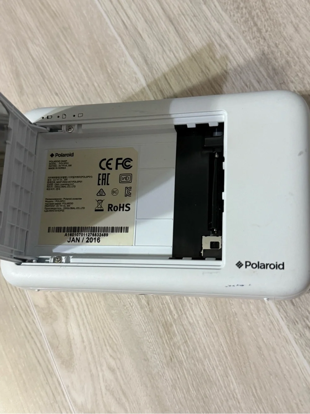 Polaroid Snap Instant Camera - White with Rainbow Accent